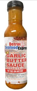 Detroit Seafood Express Garlic Butter Sauce Spicy Cajun bottle