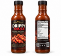 Drippy Wing Sauce bottle, front label and back nutrition label