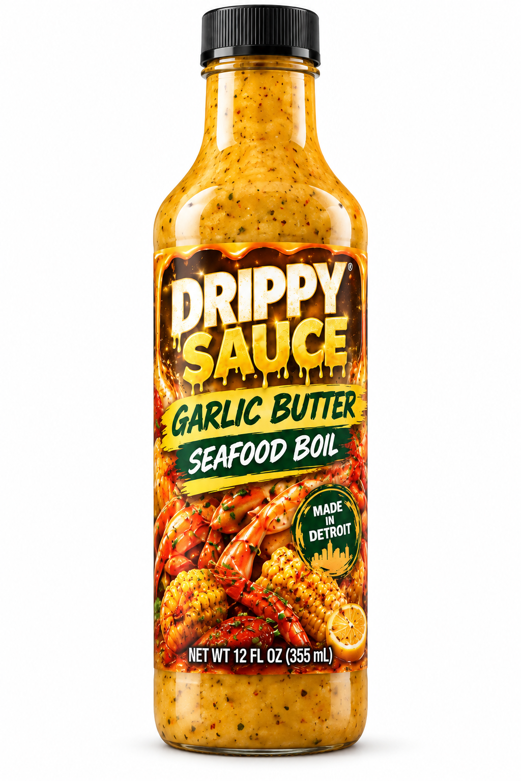 Drippy Sauce Garlic Butter Seafood Boil Sauce bottle