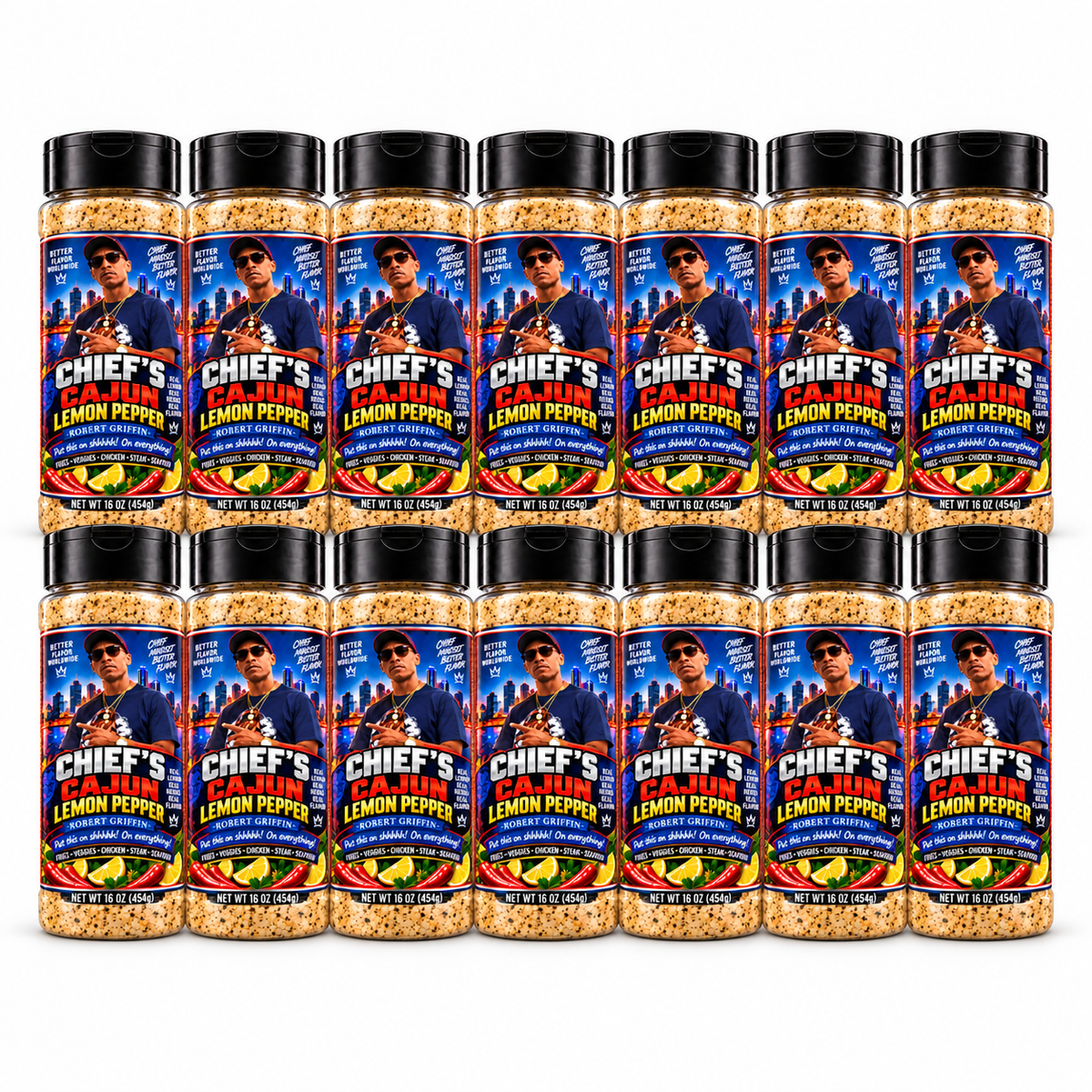 Chief’s Cajun Lemon Pepper 14 Pack