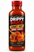 Drippy Sauce Honey Hot Wing Sauce, one bottle