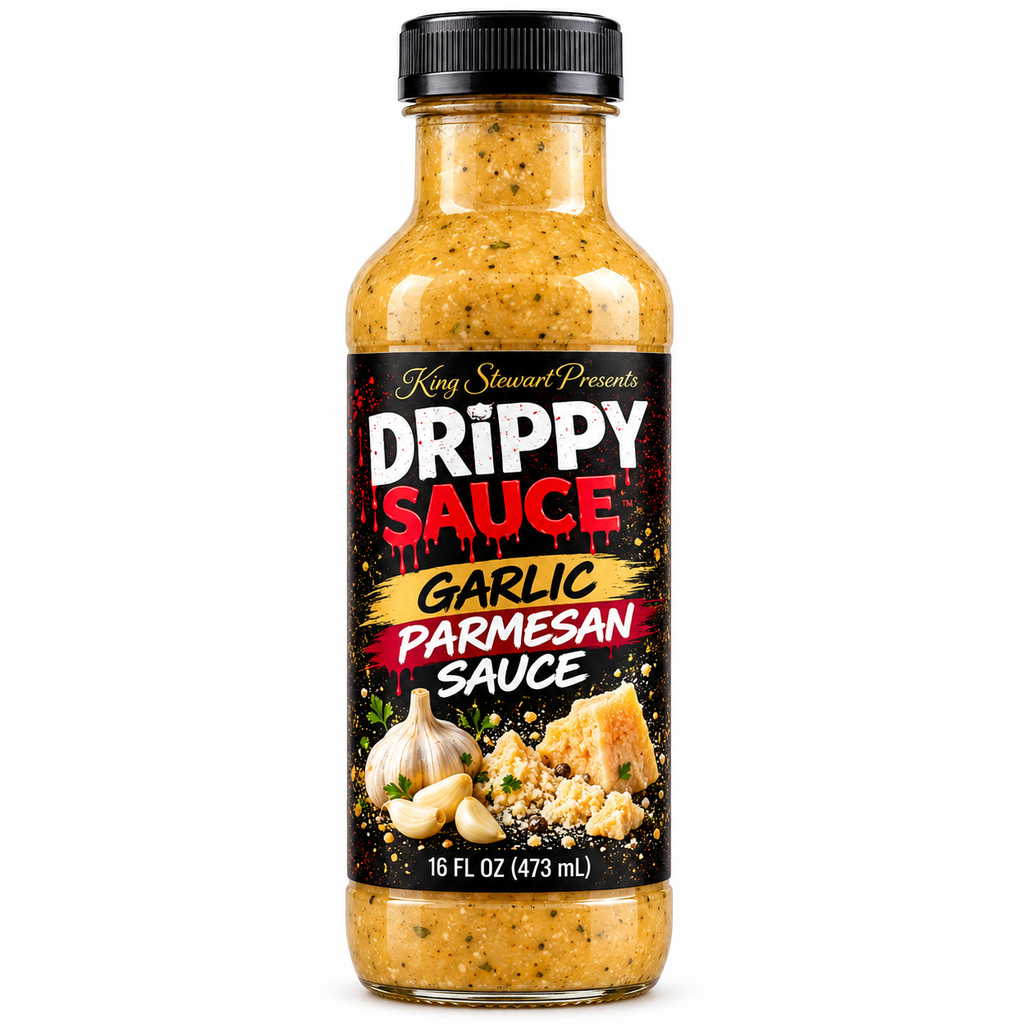 Drippy Sauce Garlic Parmesan Sauce 16 fl oz bottle