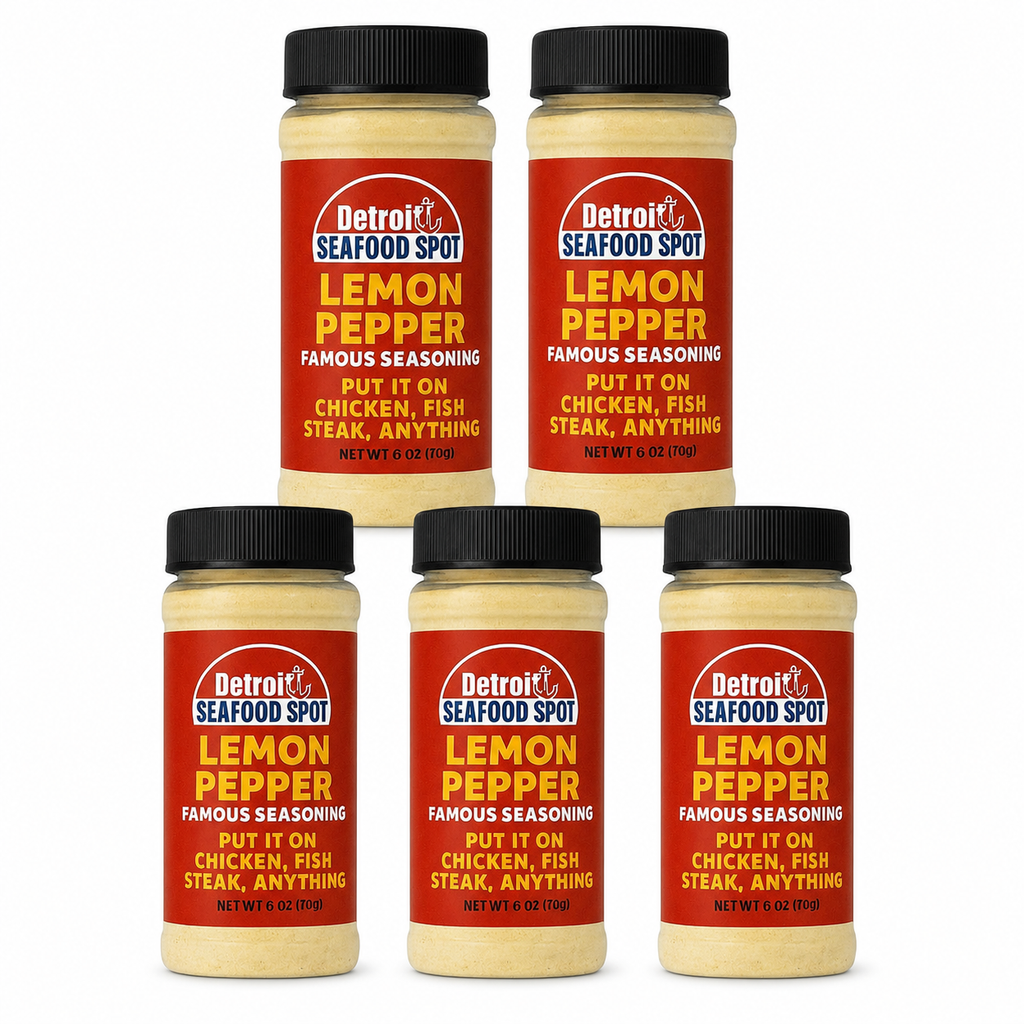 Detroit Seafood Spot Lemon Pepper seasoning 5-bottle value pack